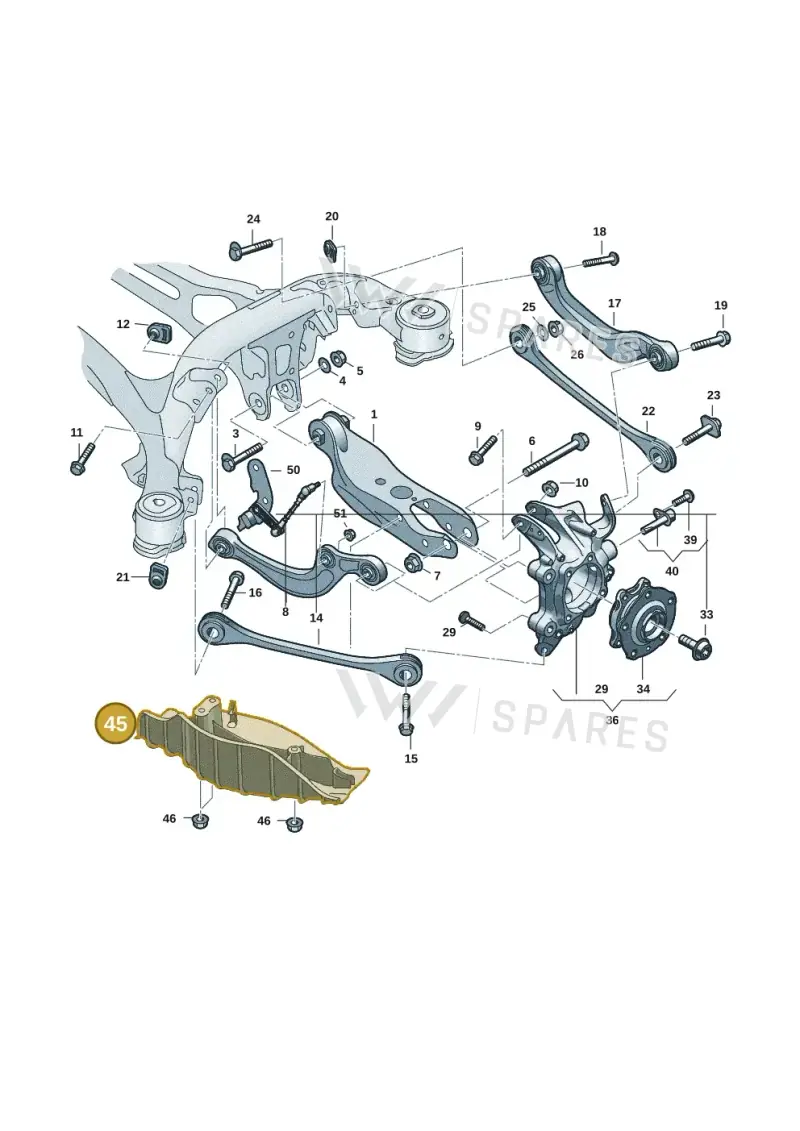 85E505415B — Audi Q6 e-tron (2023-2025) diagram f5s505300, position 45