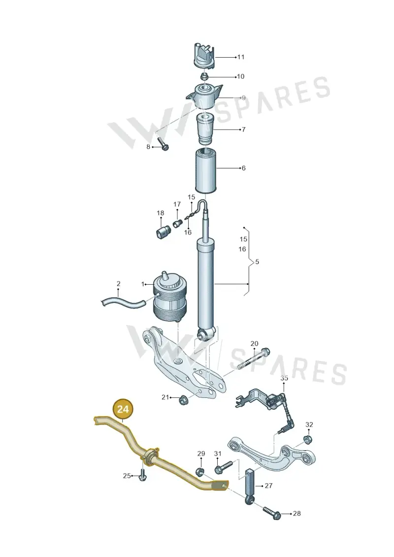 85E511305P — Audi Q6 e-tron (2023-2025) diagram 896511150, position 24