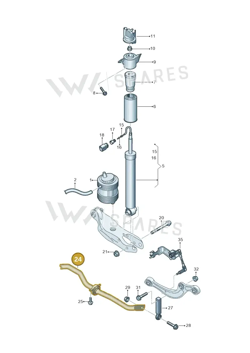 85E511305Q — Audi Q6 e-tron (2023-2025) diagram 896511150, position 24