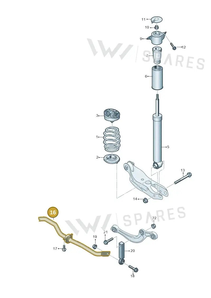 85E511305Q — Audi Q6 e-tron (2023-2025) diagram 859511000, position 16