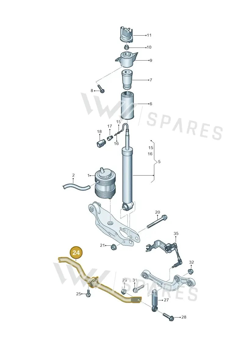 85E511305S — Audi Q6 e-tron (2023-2025) diagram 896511150, position 24
