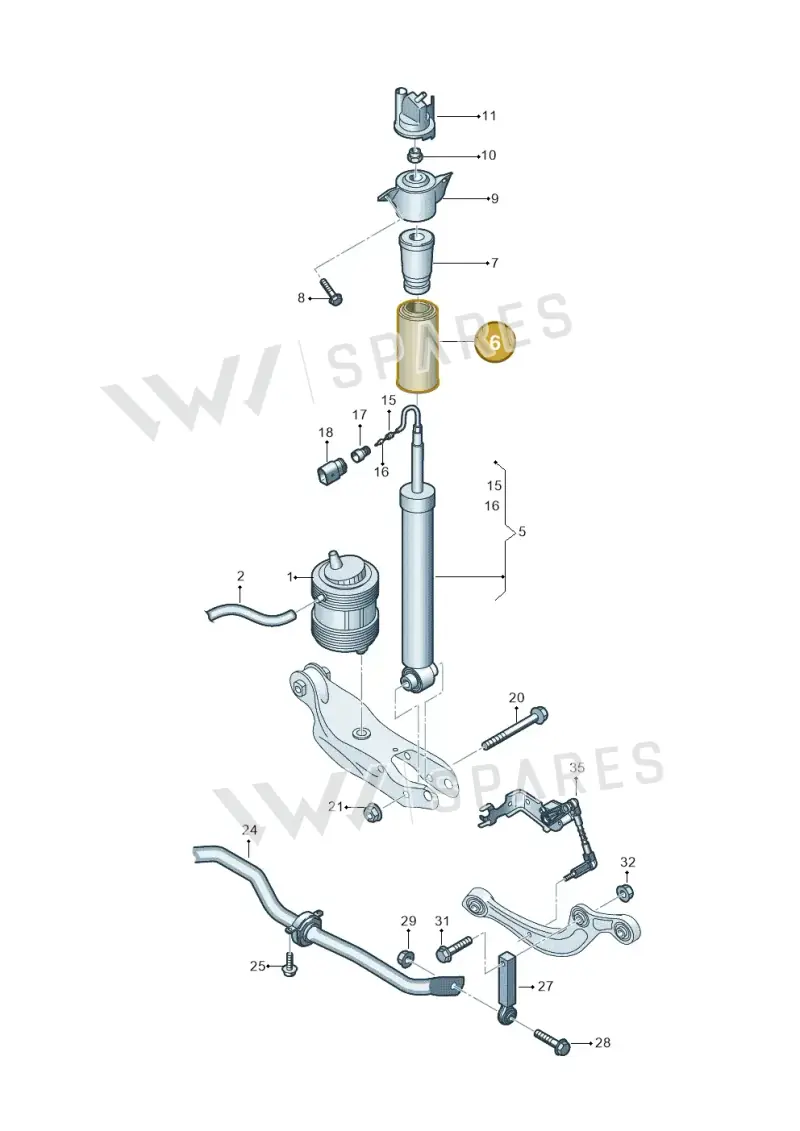 85E512137 — Audi Q6 e-tron (2023-2025) diagram 896511150, position 6