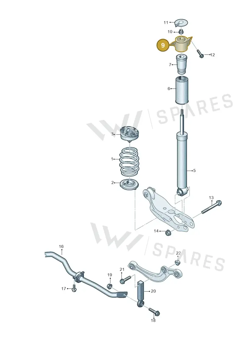 85E513353B — Audi Q6 e-tron (2023-2025) diagram 859511000, position 9