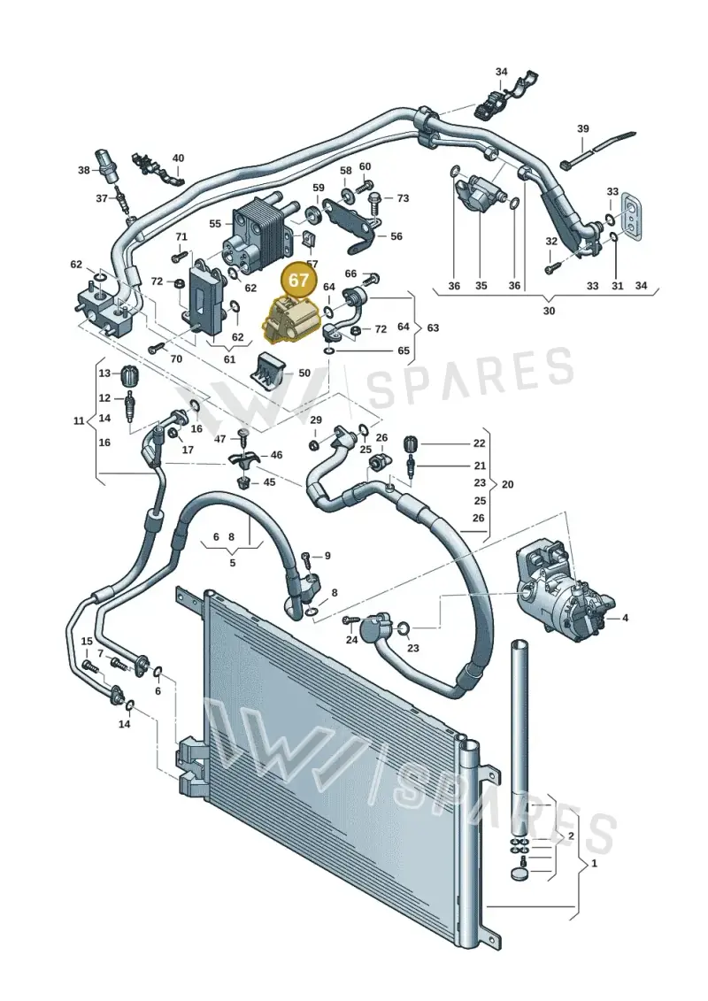 85E816682J — Volkswagen Passat estate (2023-) diagram 596260702, position 67