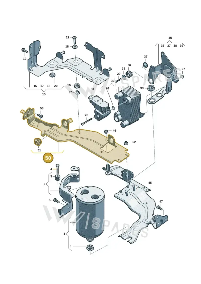 85E820195A — Audi Q6 e-tron (2023-2025) diagram f5s260780, position 50