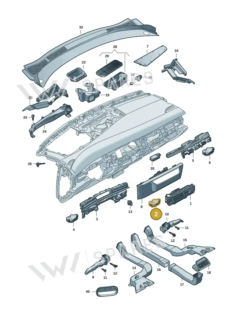 85E820511 — Volkswagen ID.7 Limousine Pro (2023-) diagram 14b819300, position 2