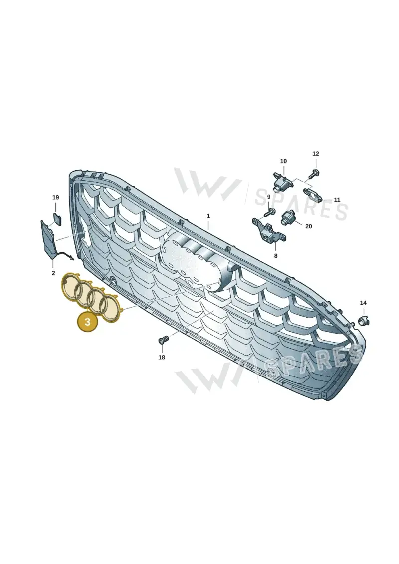 85E853605A716 — Audi A5 Limousine (2024-2025) diagram 8wk853300, position 3