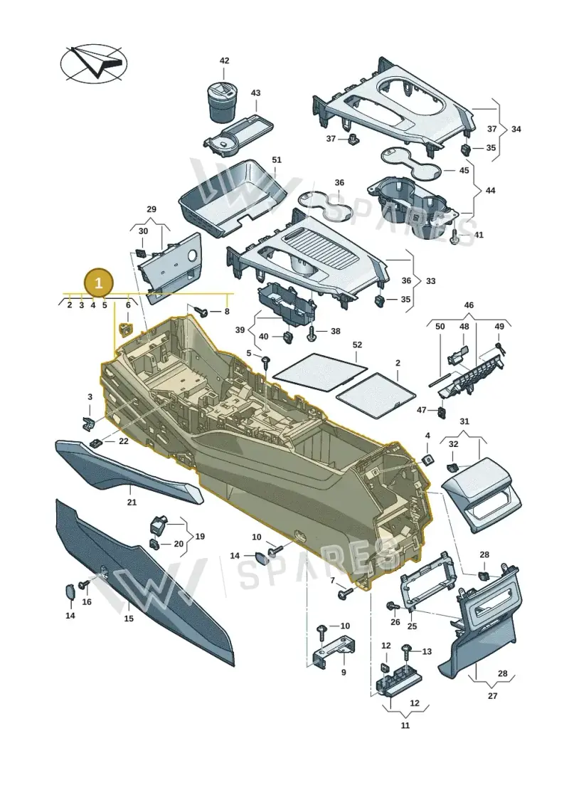 85E8632414PK — Audi Q6 e-tron (2023-2025) diagram f5s863500, position 1