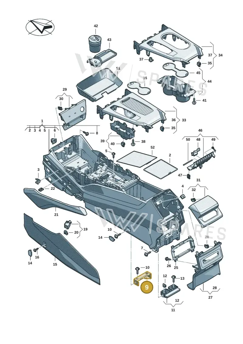 85E863346 — Audi Q6 e-tron (2023-2025) diagram f5s863500, position 9
