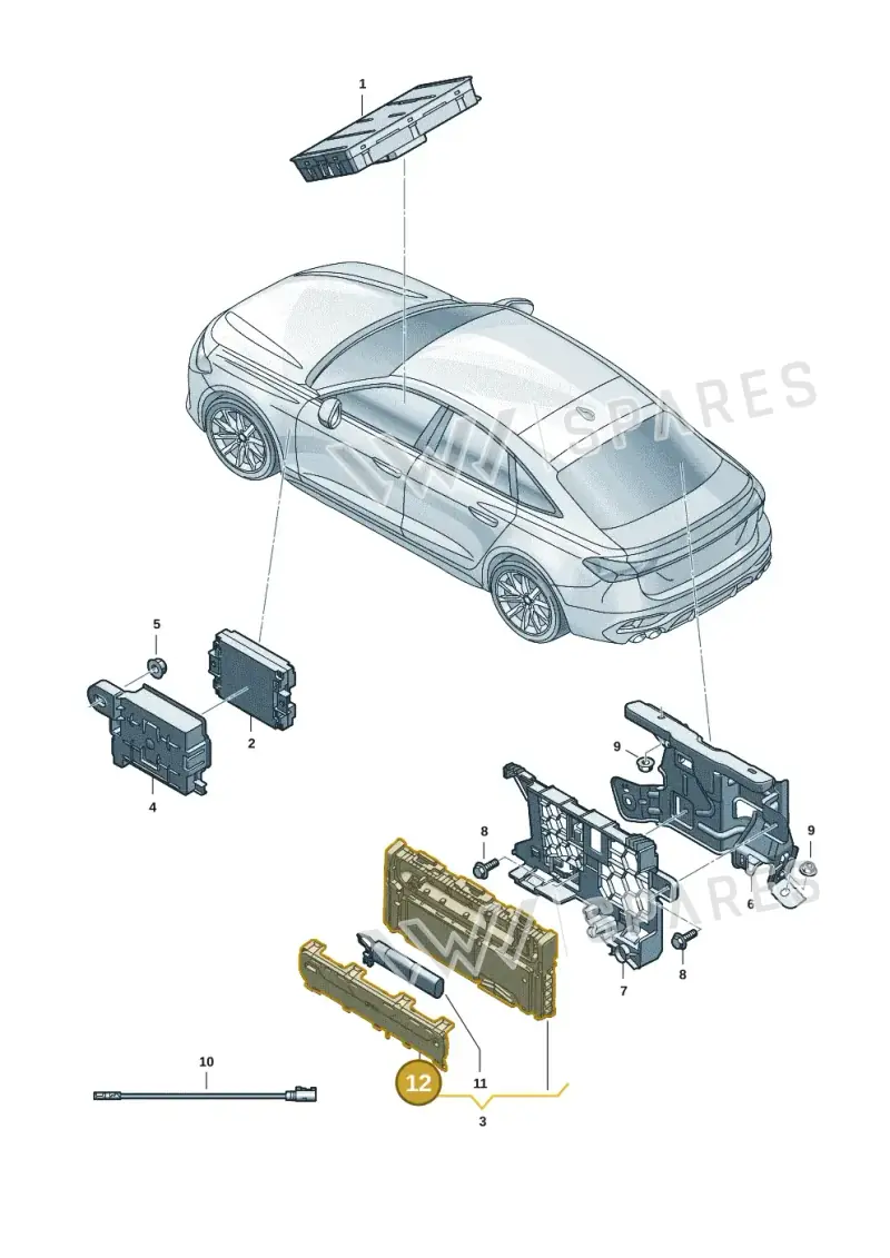 85E907729 — Audi A5 Limousine (2024-2025) diagram 8wh035550, position 12