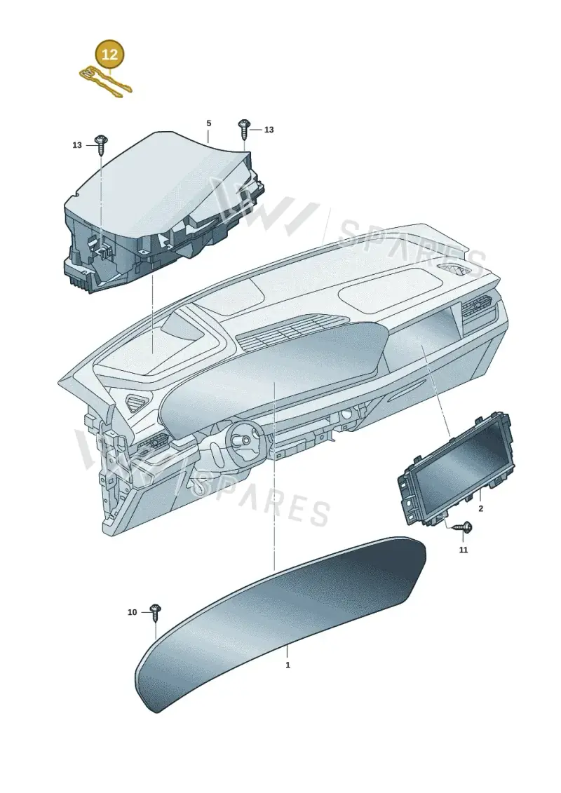 85E919414 — Audi Q6 e-tron (2023-2025) diagram f5s919000, position 12