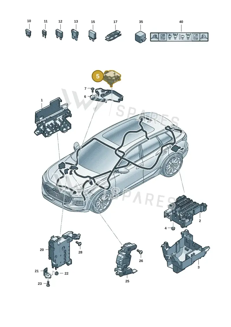85E937124A — Audi Q6 e-tron (2023-2025) diagram f5s971800, position 5