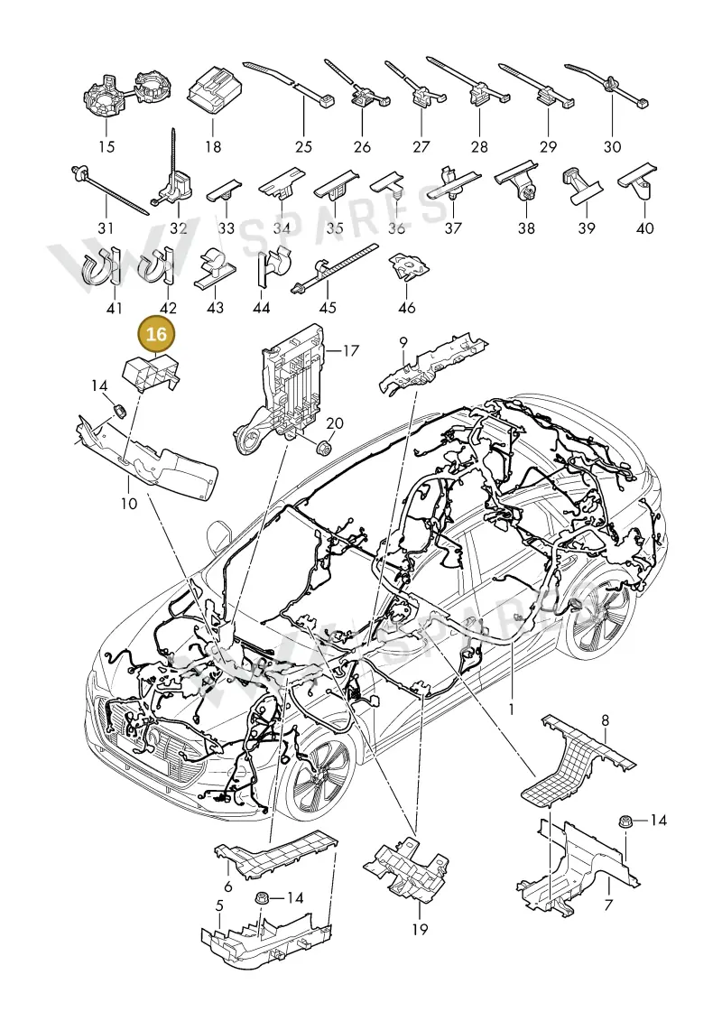 85E937545A — Audi Q6 e-tron (2023-2025) diagram f5s971800, position 16