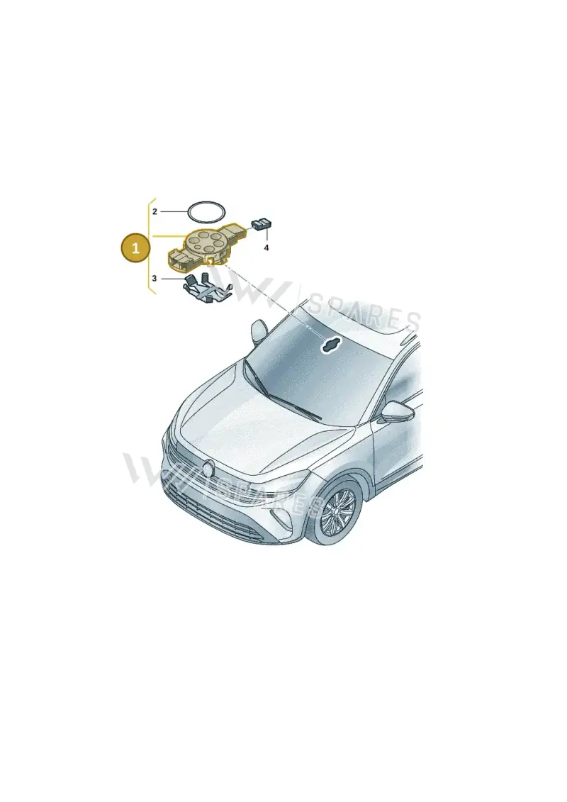 85E955555A — Volkswagen Tiguan 2.0 (2023-) diagram 57x955500, position 1