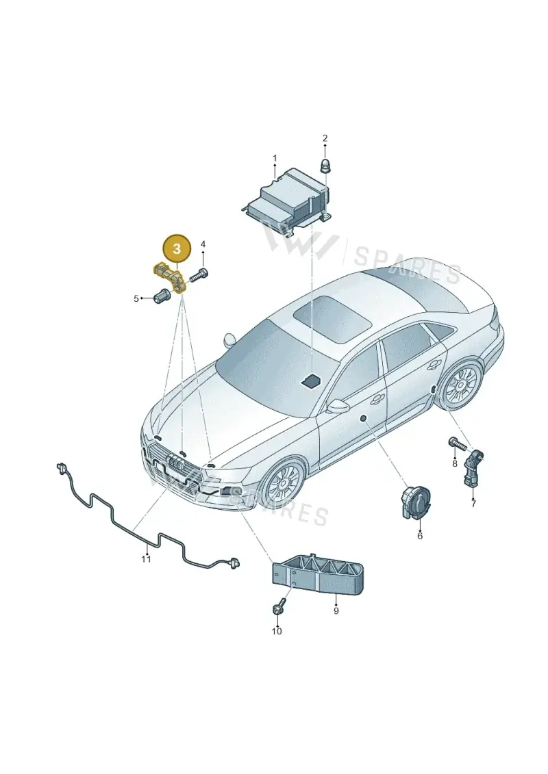 85E959651A — Audi A4 (2015-2025) diagram 849959300, position 3