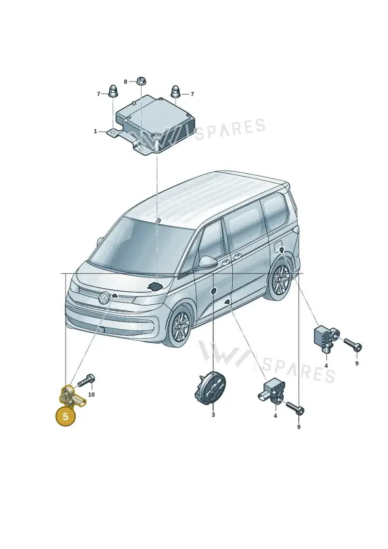 85E959651A — Volkswagen Multivan (2021-2025) diagram 7t0959600, position 5