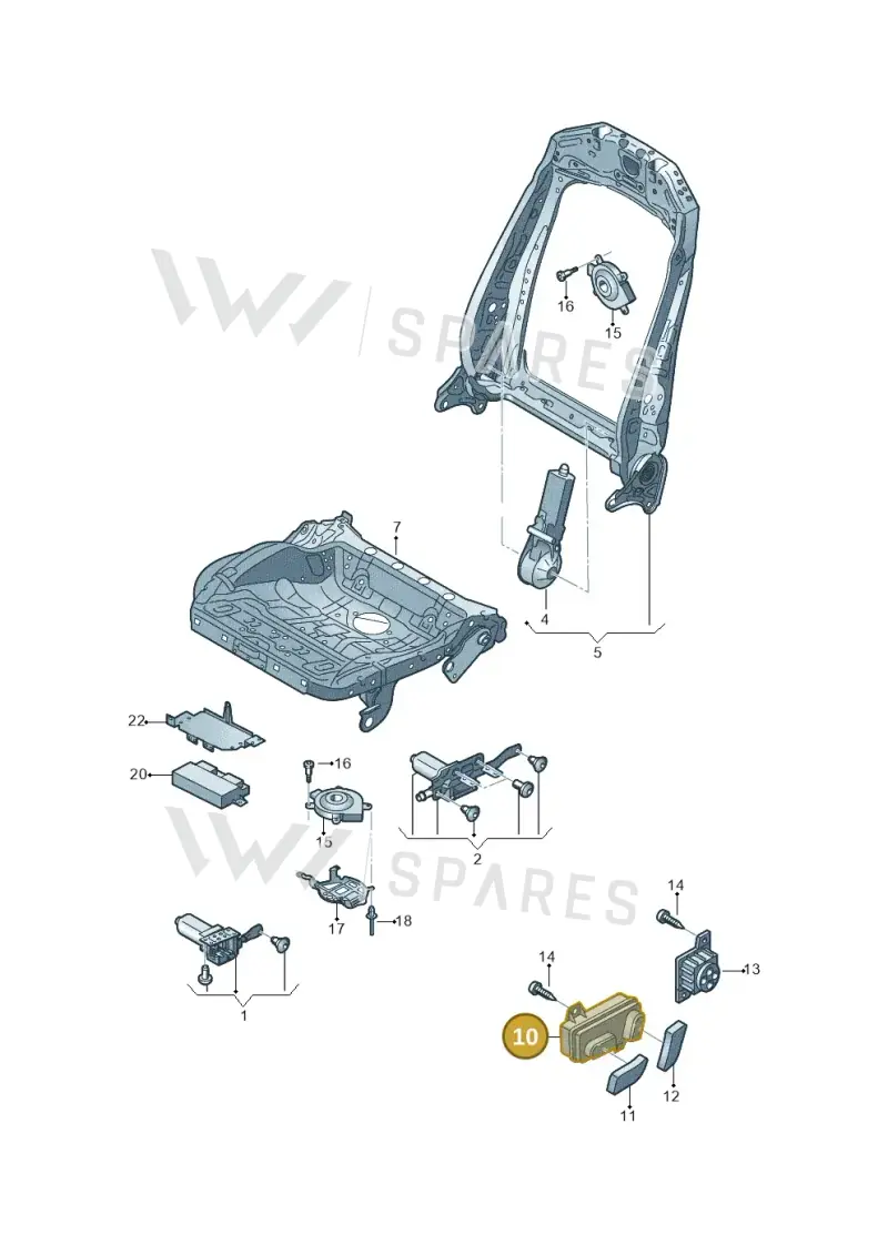 85E959747 — Audi RS6 Avant (2019-2025) diagram 435959200, position 10