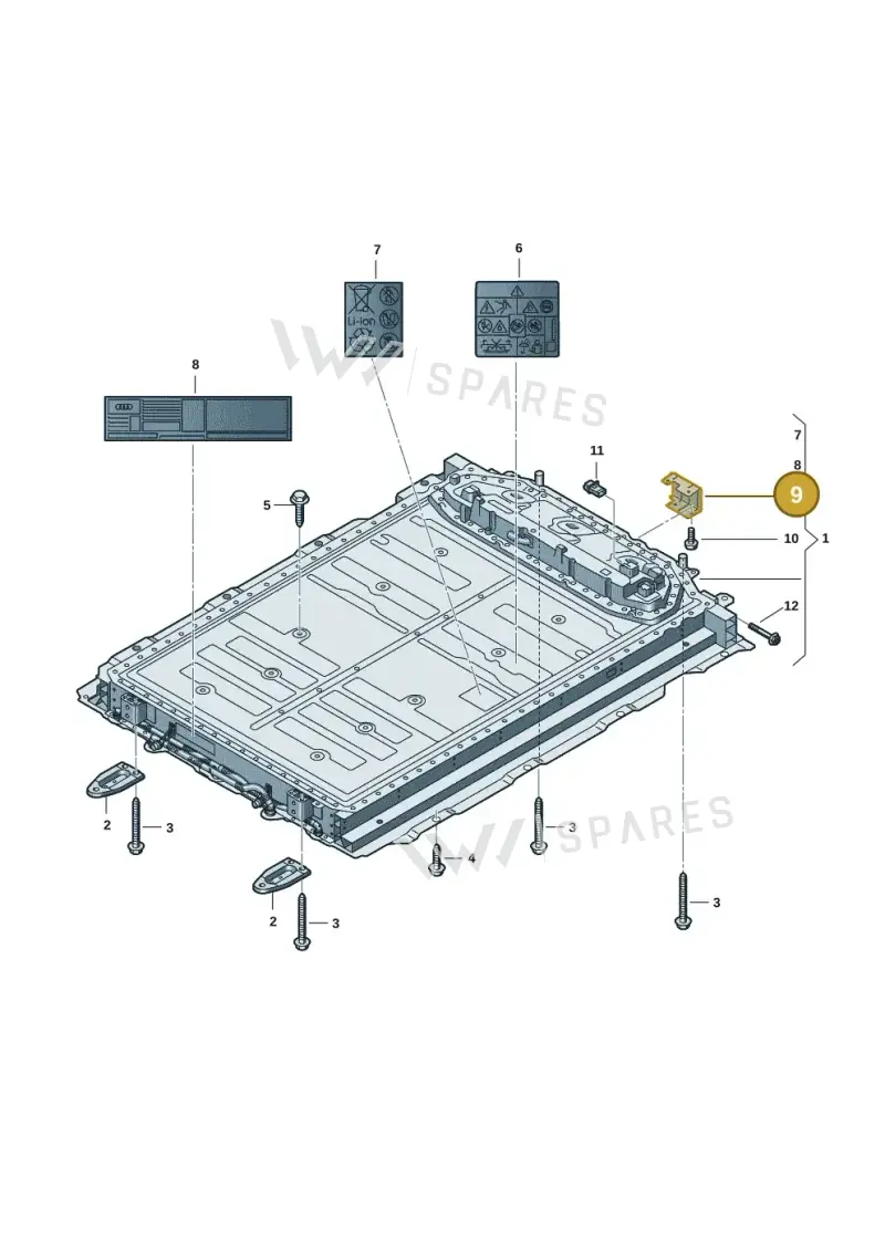 85E971262 — Audi Q6 e-tron (2023-2025) diagram f5s915500, position 9