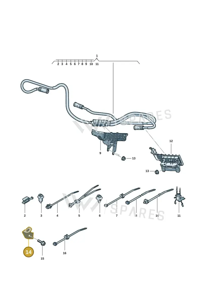 85E971502 — Audi Q6 e-tron (2023-2025) diagram f5s970100, position 14