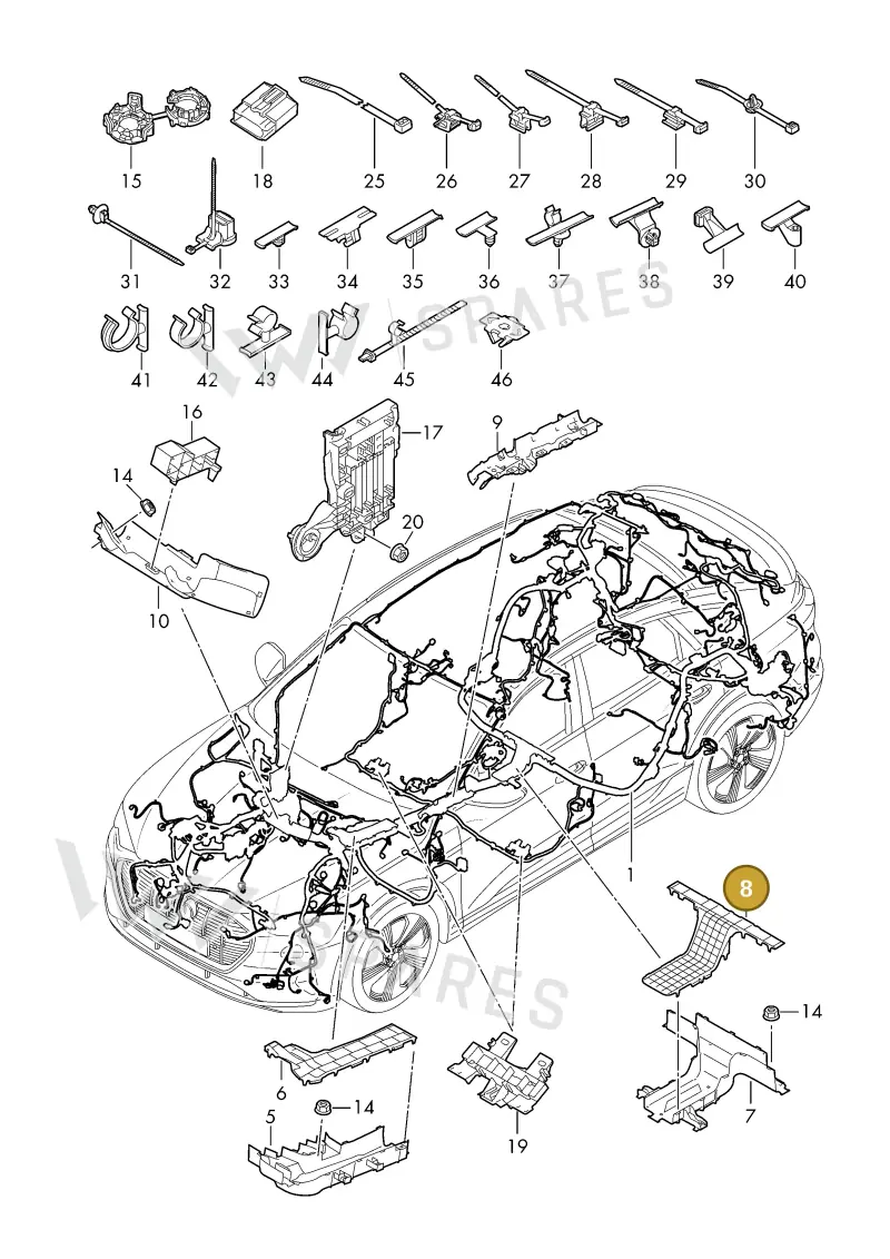 85E971824C — Audi Q6 e-tron (2023-2025) diagram f5s971800, position 8