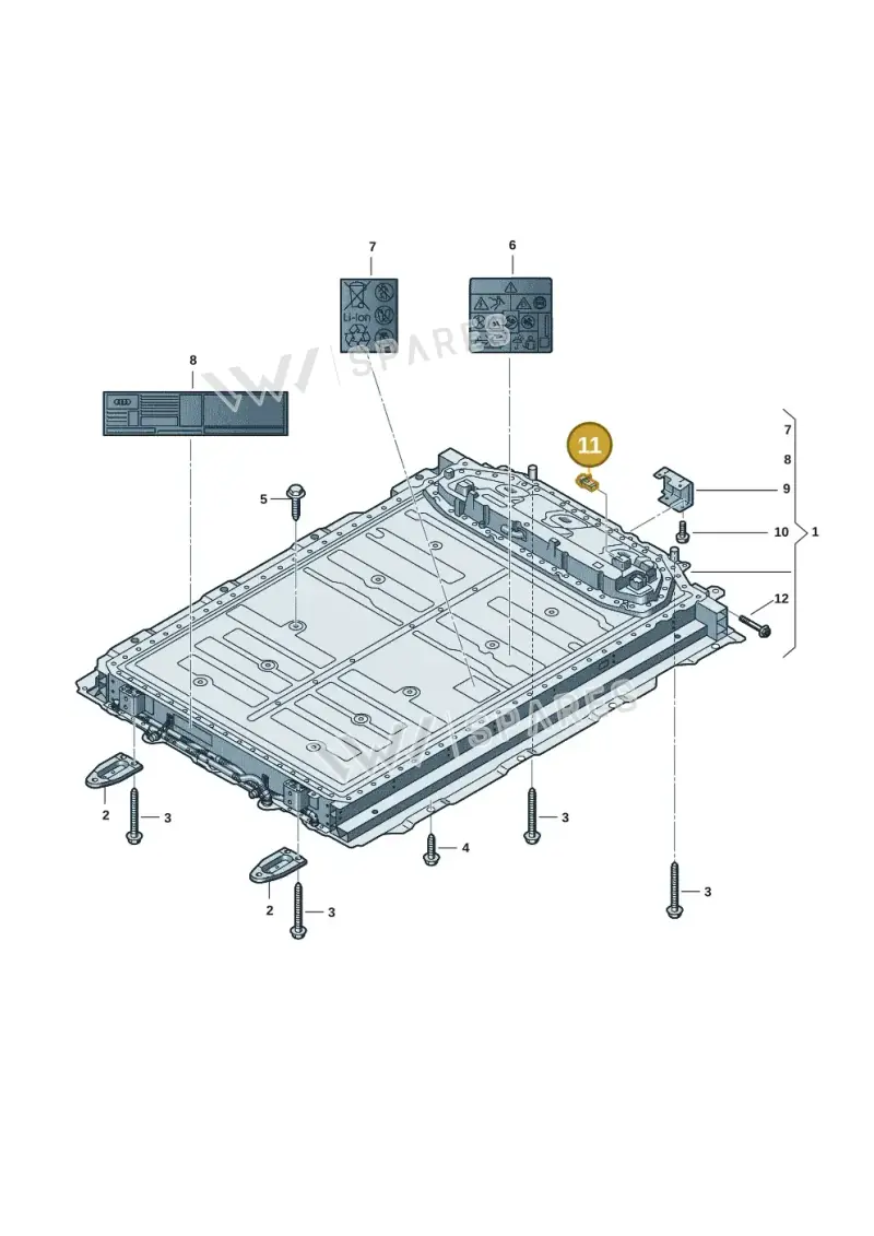 85E971918 — Audi Q6 e-tron (2023-2025) diagram f5s915500, position 11