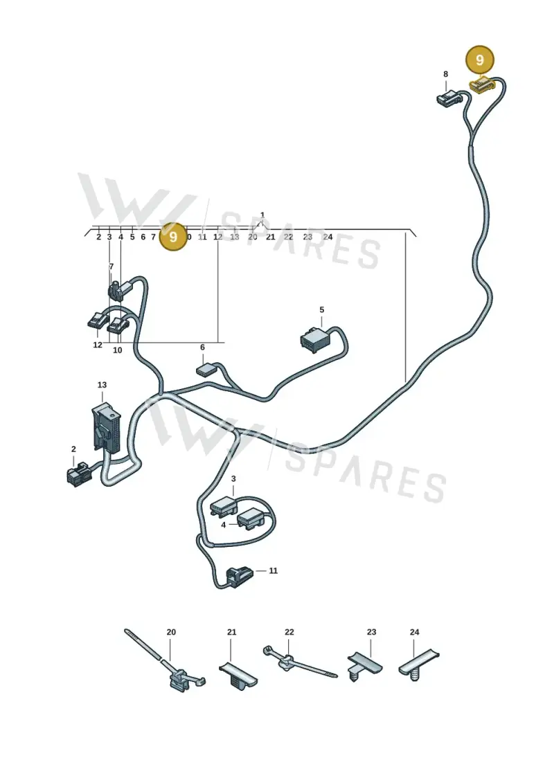 85E973704B — Audi A5 Limousine (2024-2025) diagram 8wk972400, position 9