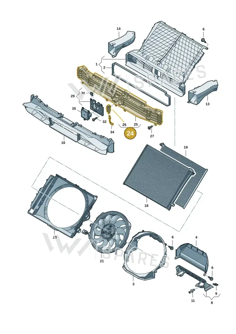 85H121219E — Audi Q6 e-tron (2023-2025) diagram f5s121990, position 24