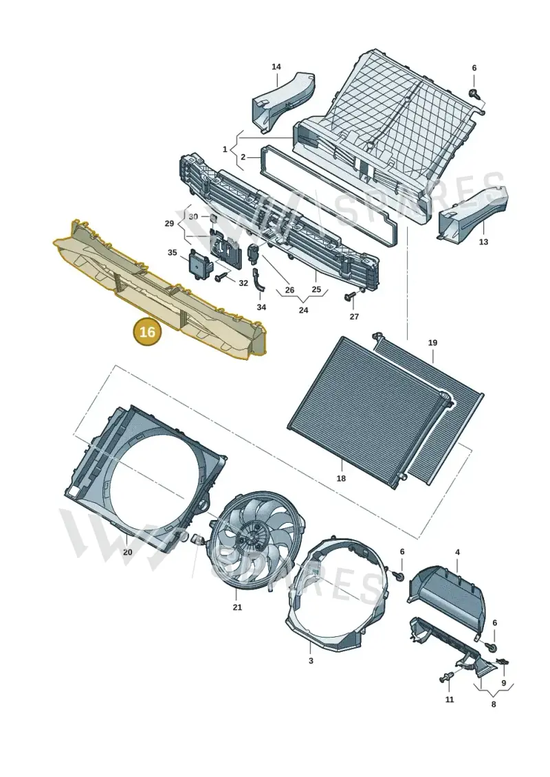 85H121333C — Audi Q6 e-tron (2023-2025) diagram f5s121990, position 16