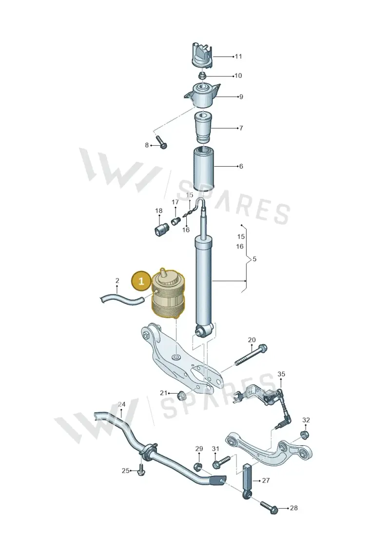 85H616001C — Audi Q6 e-tron (2023-2025) diagram 896511150, position 1