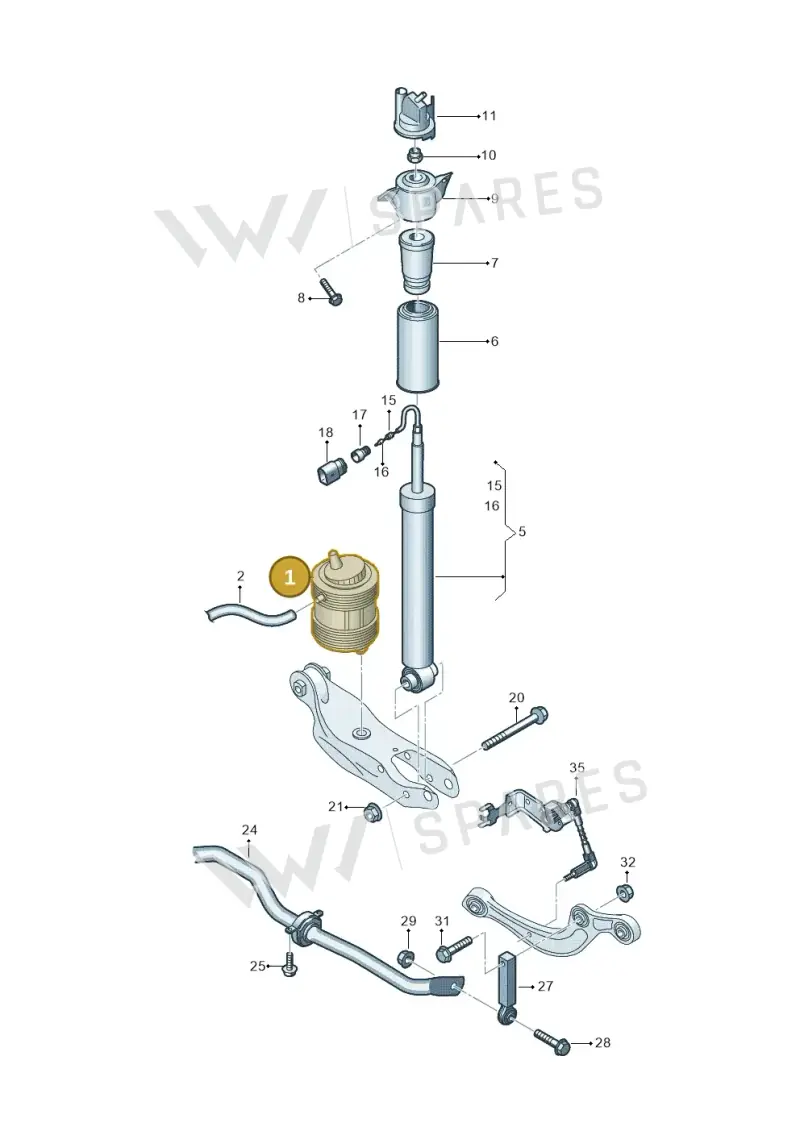 85H616002F — Audi Q6 e-tron (2023-2025) diagram 896511150, position 1