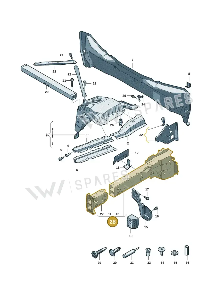85H803020TA — Audi Q6 e-tron (2023-2025) diagram f5s803000, position 28