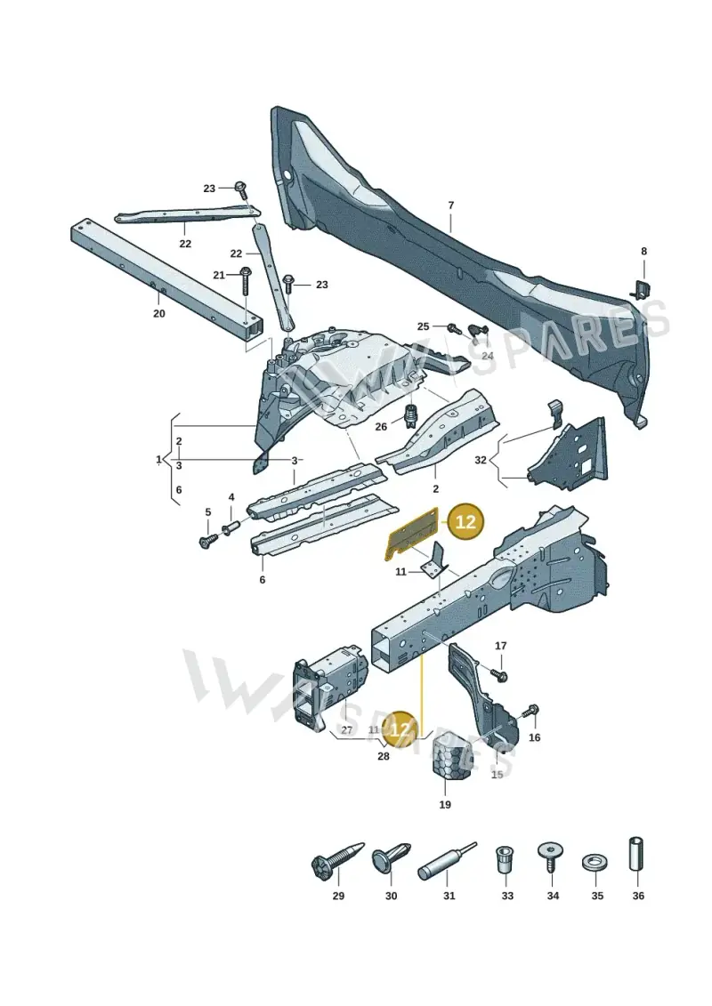 85H805234 — Audi Q6 e-tron (2023-2025) diagram f5s803000, position 12
