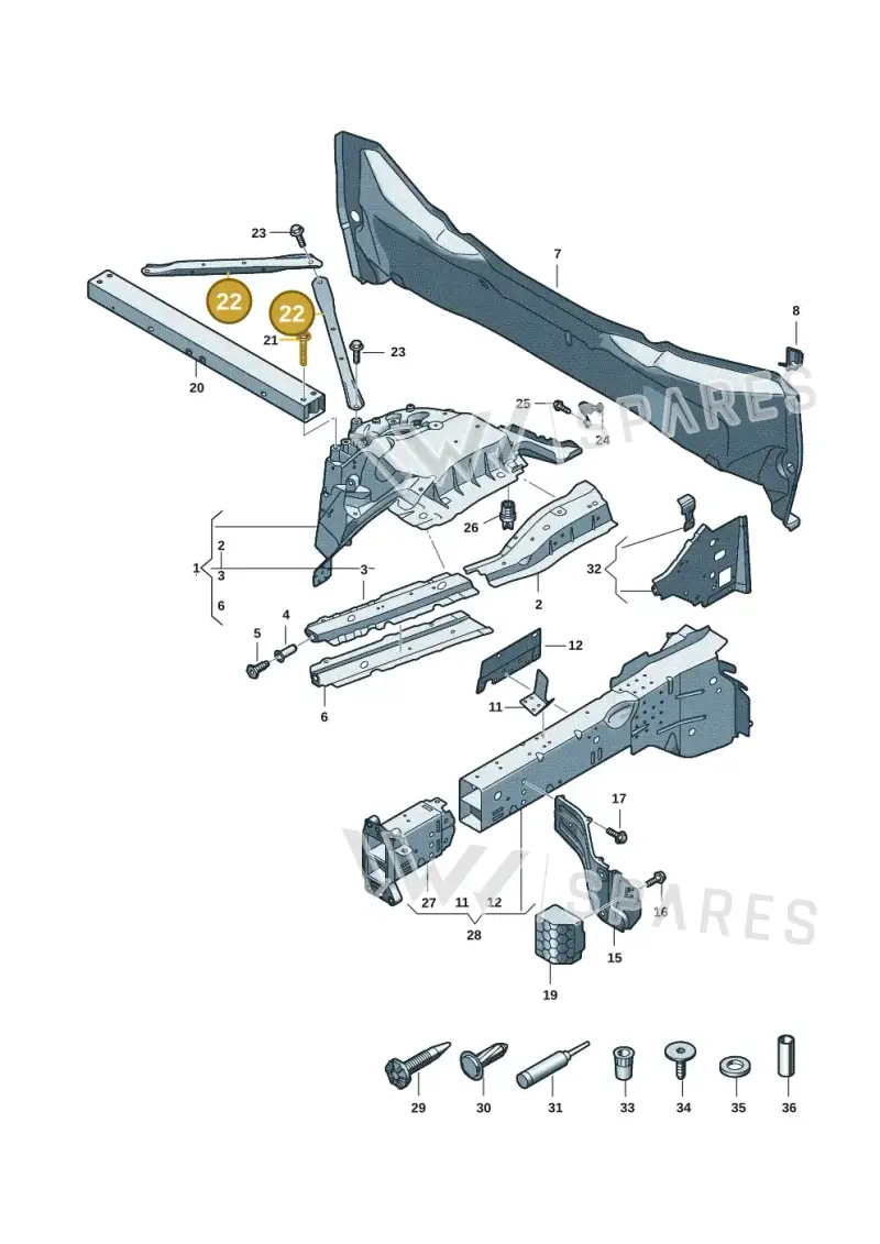 85H805251C — Audi Q6 e-tron (2023-2025) diagram f5s803000, position 22