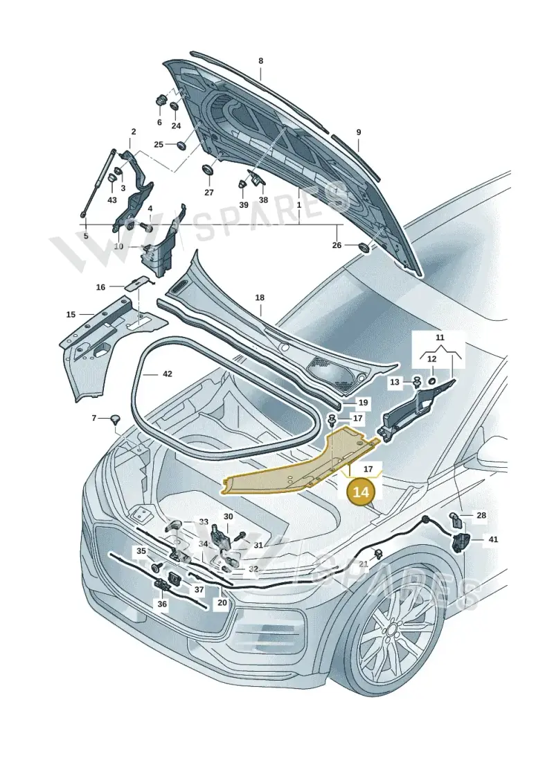 85H805285 — Audi Q6 e-tron (2023-2025) diagram f5s823000, position 14