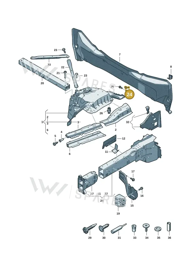 85H805327 — Audi Q6 e-tron (2023-2025) diagram f5s803000, position 24