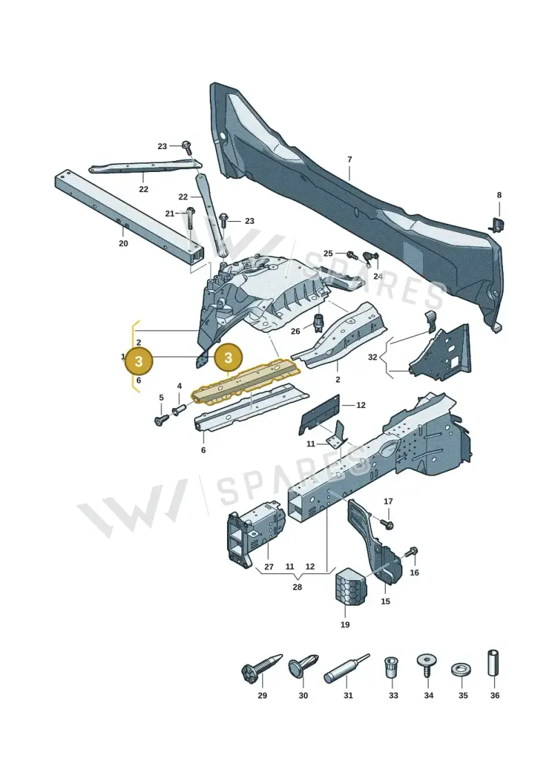 85H805603C — Audi Q6 e-tron (2023-2025) diagram f5s803000, position 3