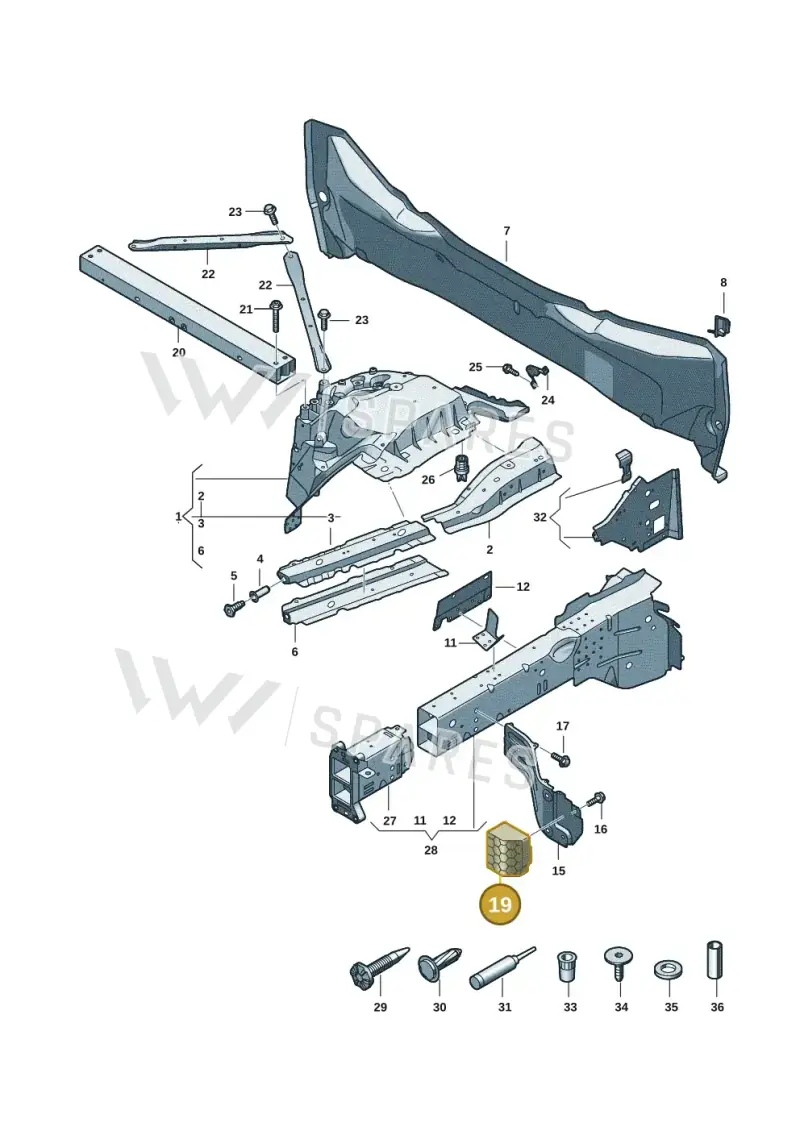 85H805934 — Audi Q6 e-tron (2023-2025) diagram f5s803000, position 19