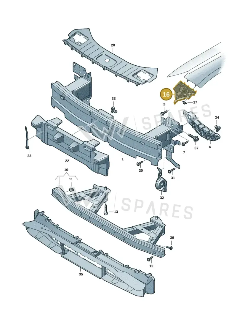 85H807284 — Audi Q6 e-tron (2023-2025) diagram f5s807000, position 16