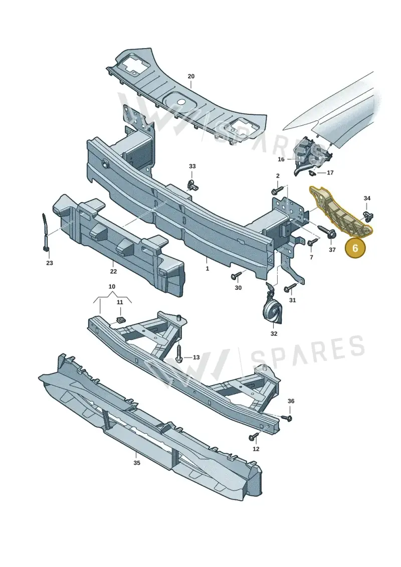 85H807347 — Audi Q6 e-tron (2023-2025) diagram f5s807000, position 6