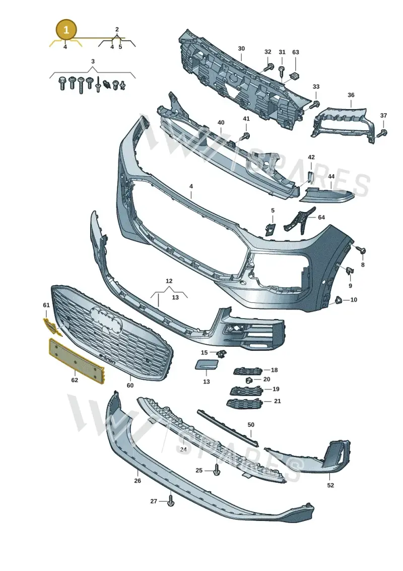 85H807437BGRU — Audi Q6 e-tron (2023-2025) diagram f5s807100, position 1