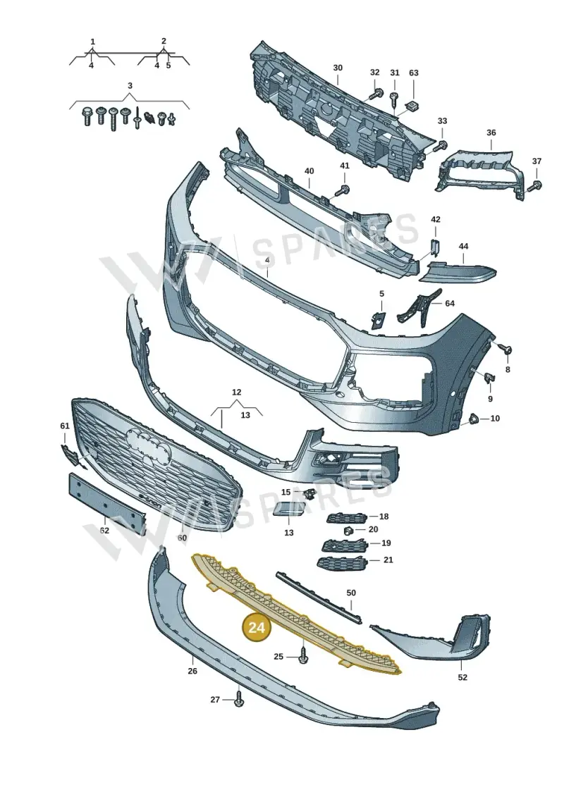 85H807611 — Audi Q6 e-tron (2023-2025) diagram f5s807100, position 24