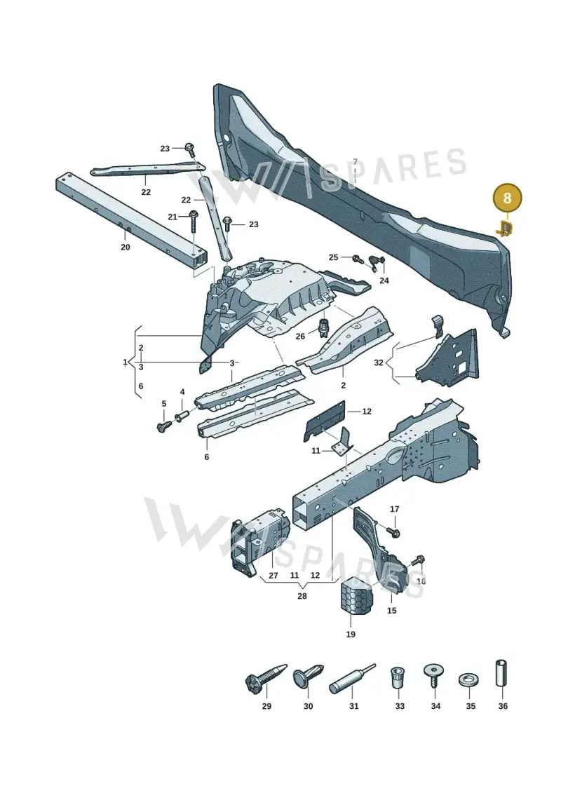 85H810331A — Audi Q6 e-tron (2023-2025) diagram f5s803000, position 8