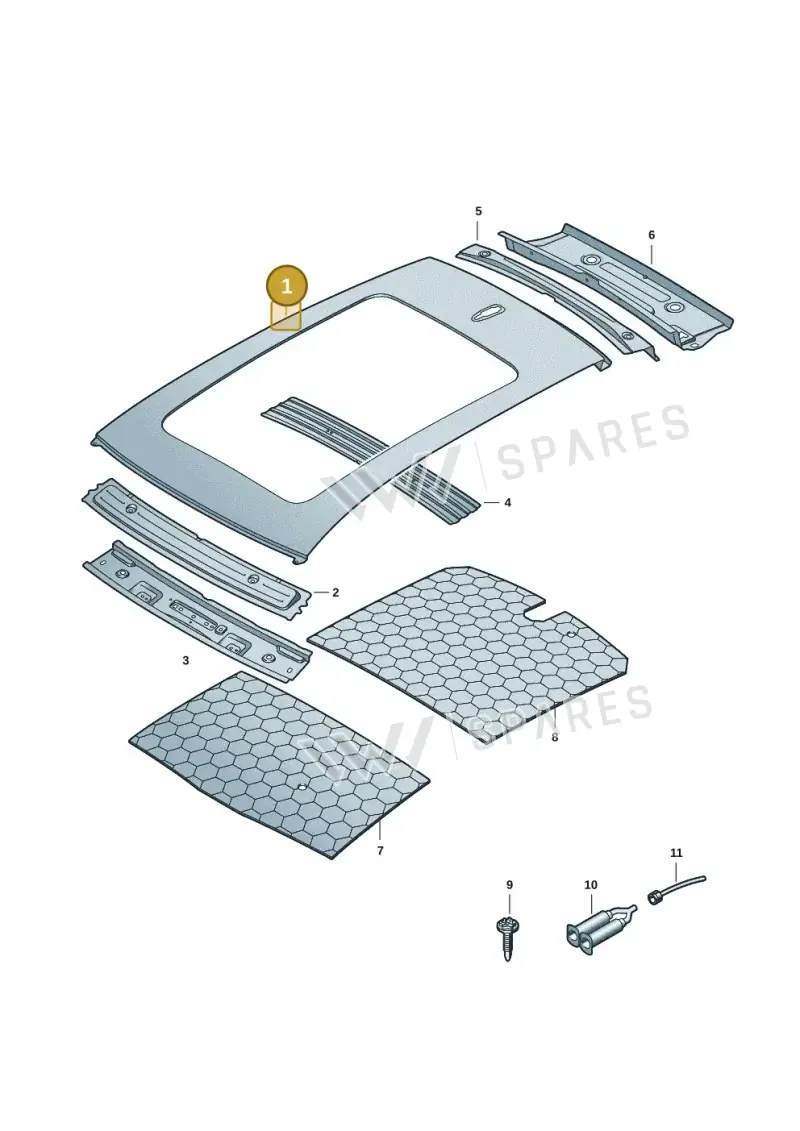 85H817111 — Audi Q6 e-tron (2023-2025) diagram f5s817000, position 1