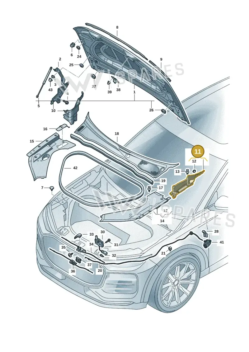 85H821169 — Audi Q6 e-tron (2023-2025) diagram f5s823000, position 11