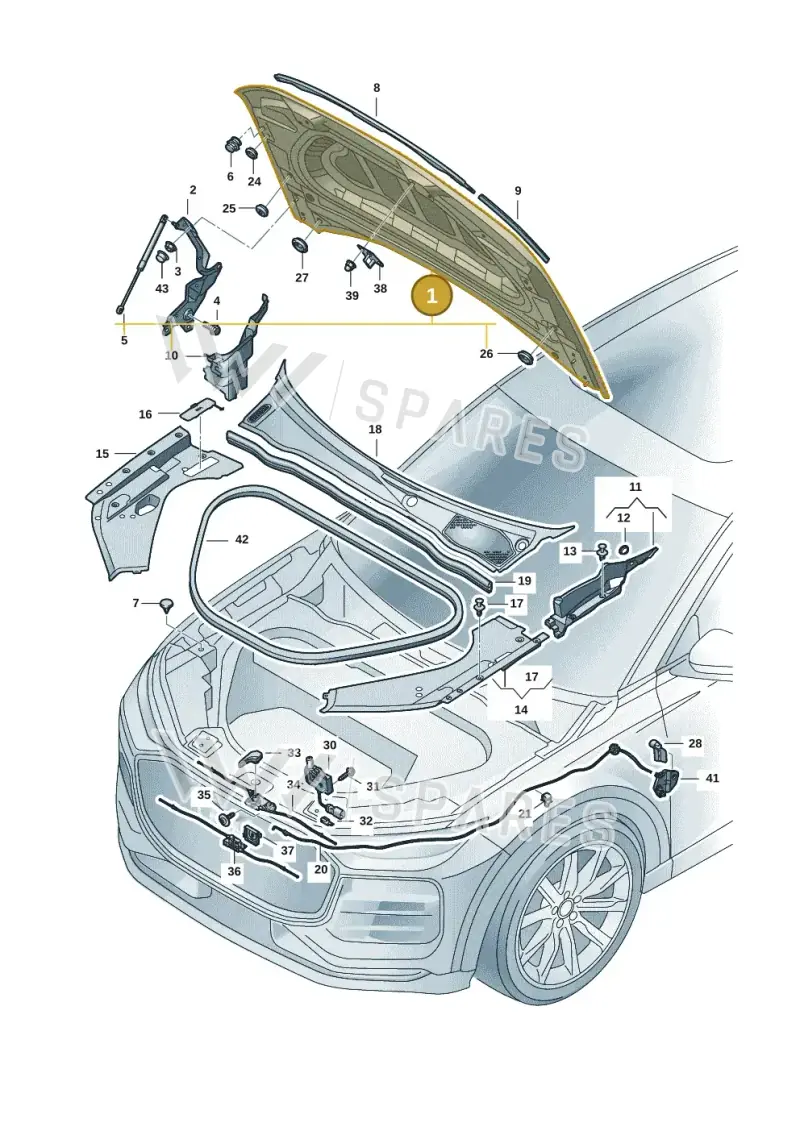 85H823029 — Audi Q6 e-tron (2023-2025) diagram f5s823000, position 1