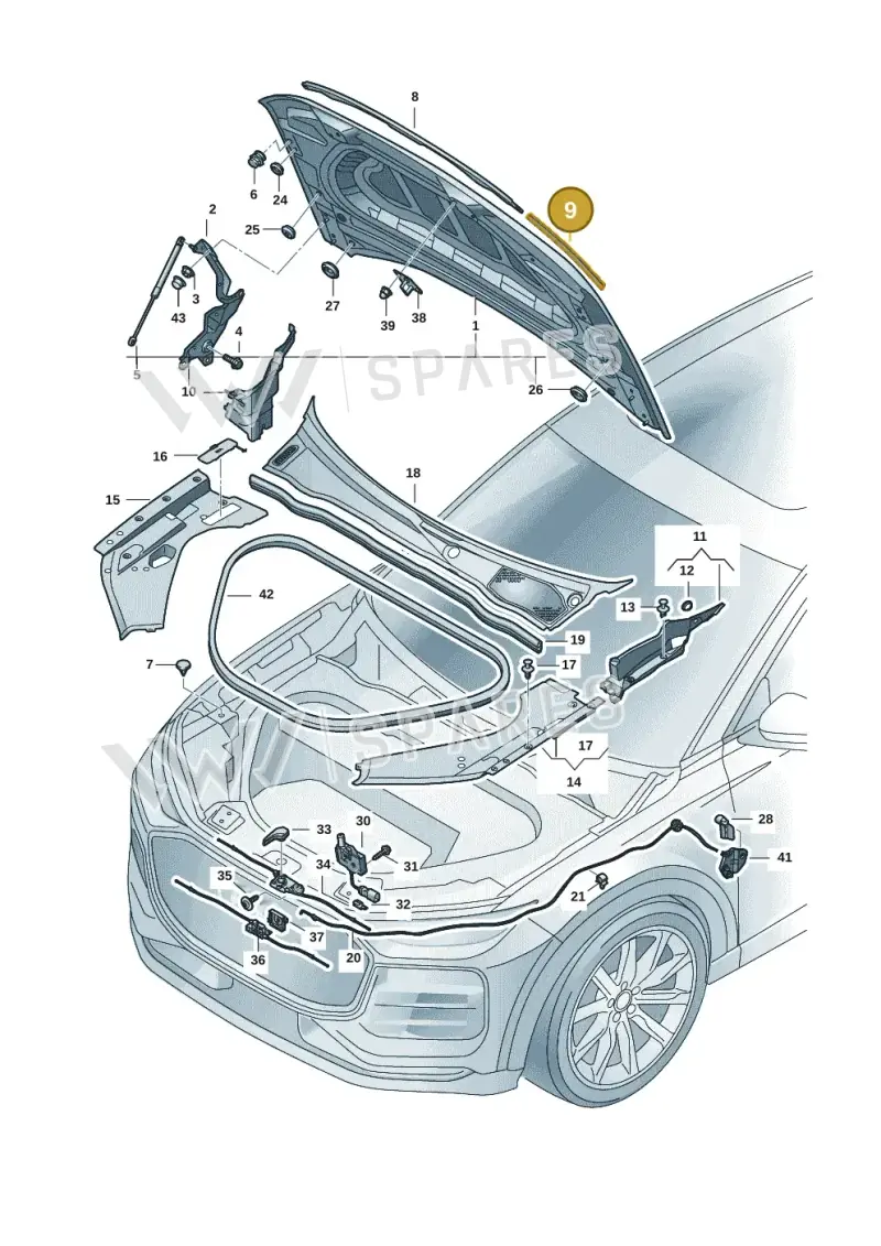 85H823125 — Audi Q6 e-tron (2023-2025) diagram f5s823000, position 9