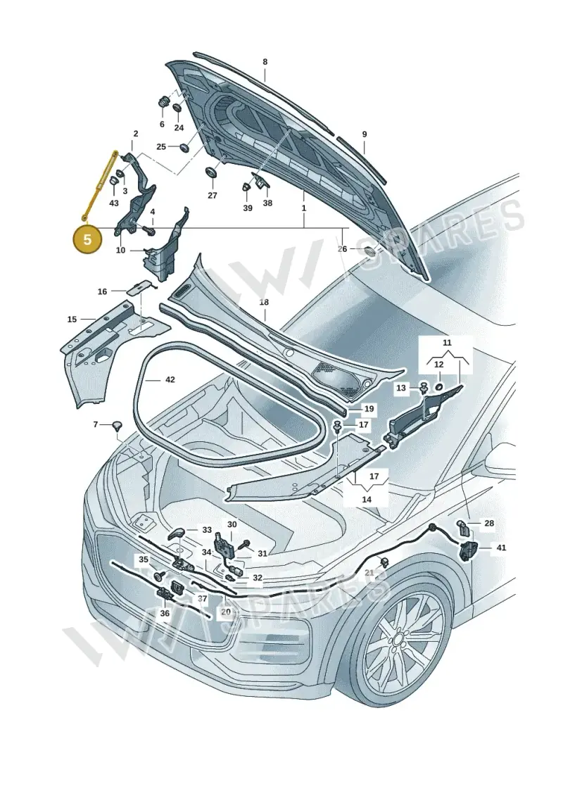 85H823359 — Audi Q6 e-tron (2023-2025) diagram f5s823000, position 5