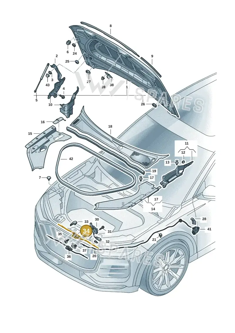 85H823529 — Audi Q6 e-tron (2023-2025) diagram f5s823000, position 34