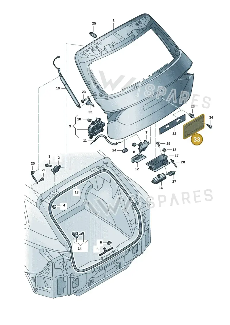 85H827113A9B9 — Audi Q6 e-tron (2023-2025) diagram f5s827000, position 33