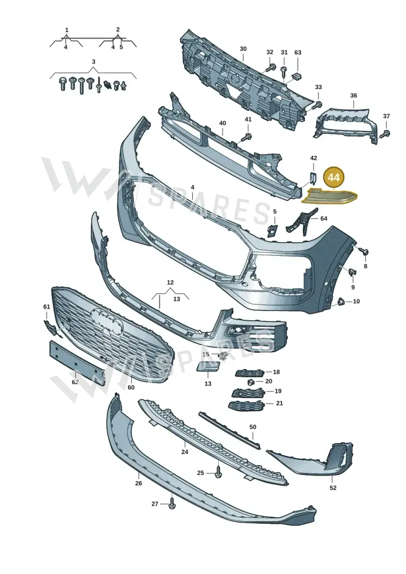 85H8533339B9 — Audi Q6 e-tron (2023-2025) diagram f5s807100, position 44